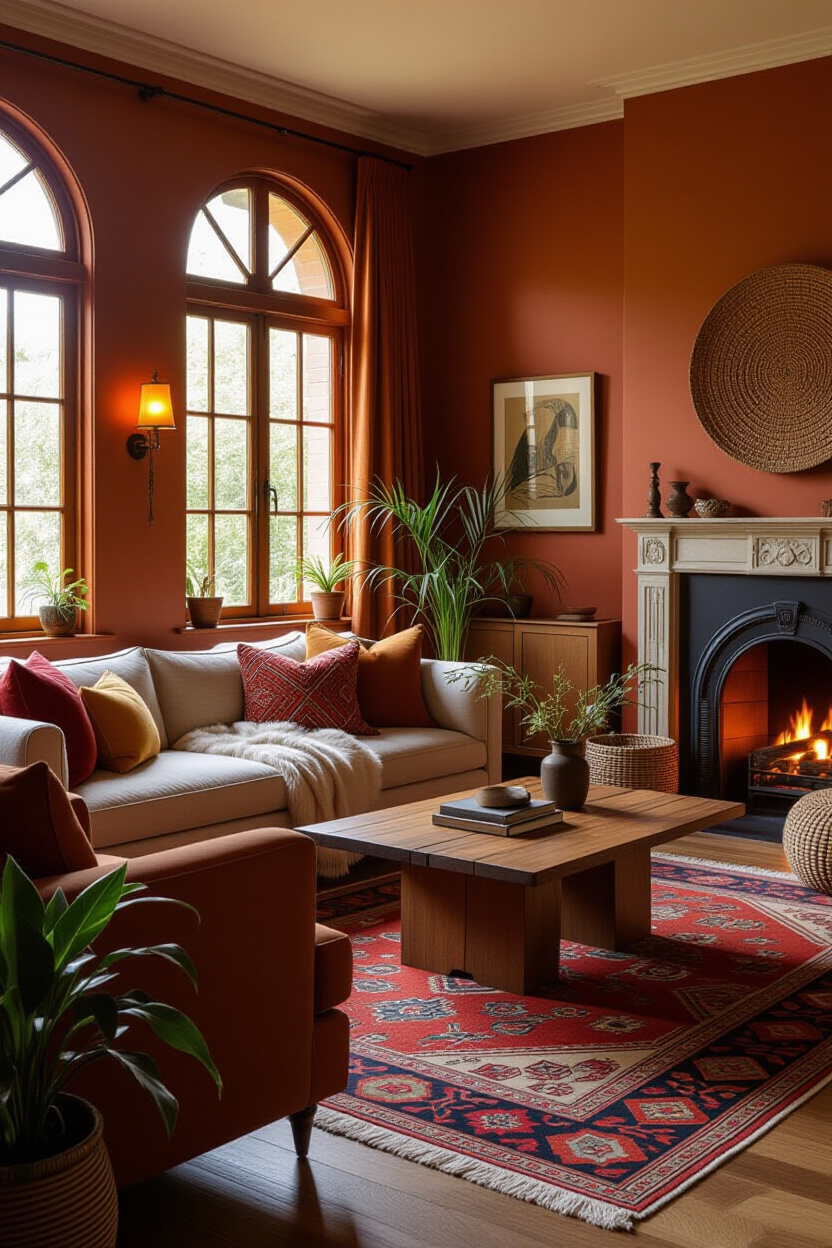 Warm Boho Living Room Decor for Inviting Spaces
