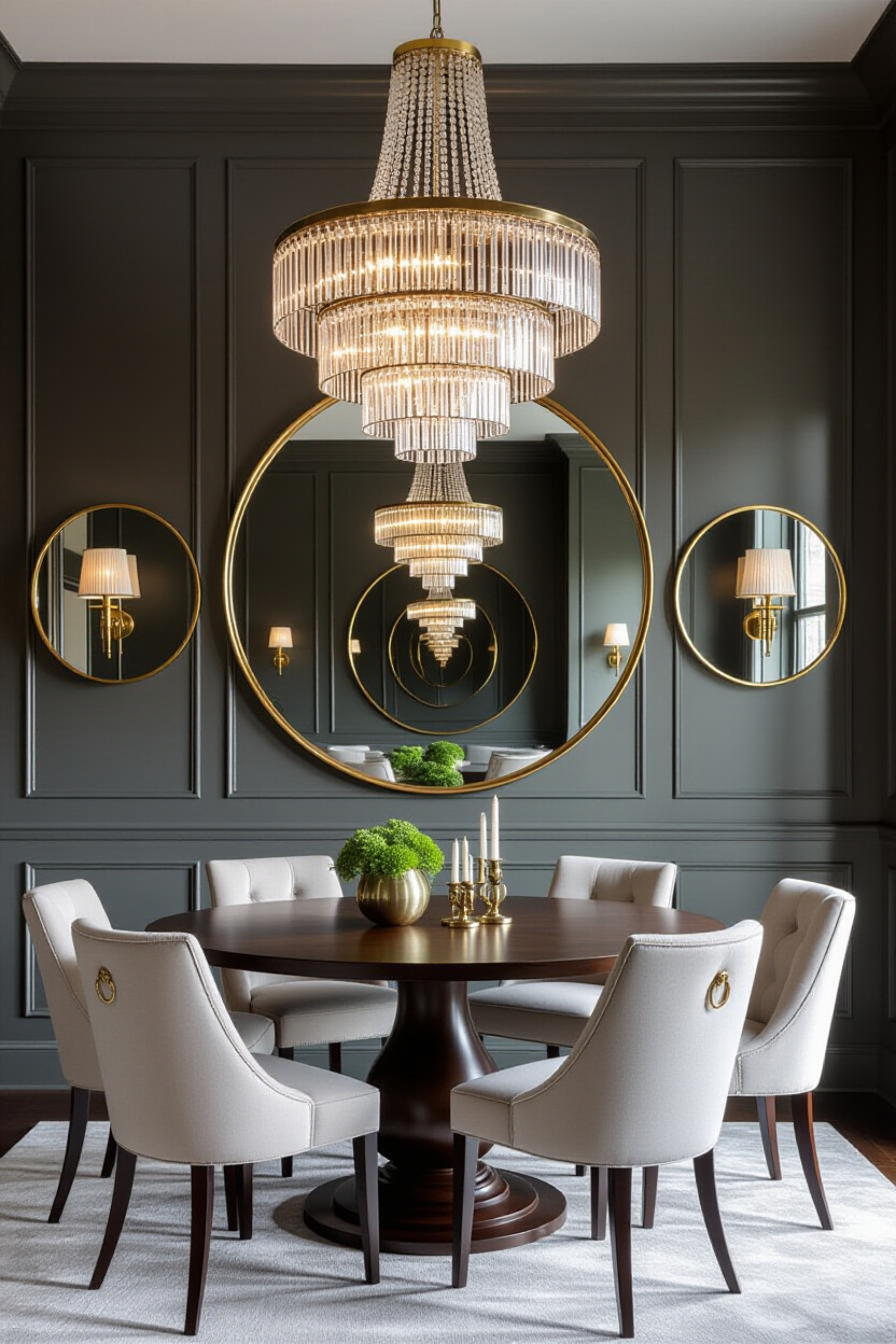 3 Round Mirrors on Wall Ideas for a Captivating Wall Decor