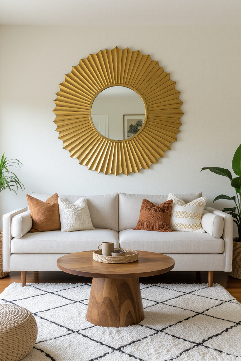 Boho Sunburst Mirror Wall Decor Ideas