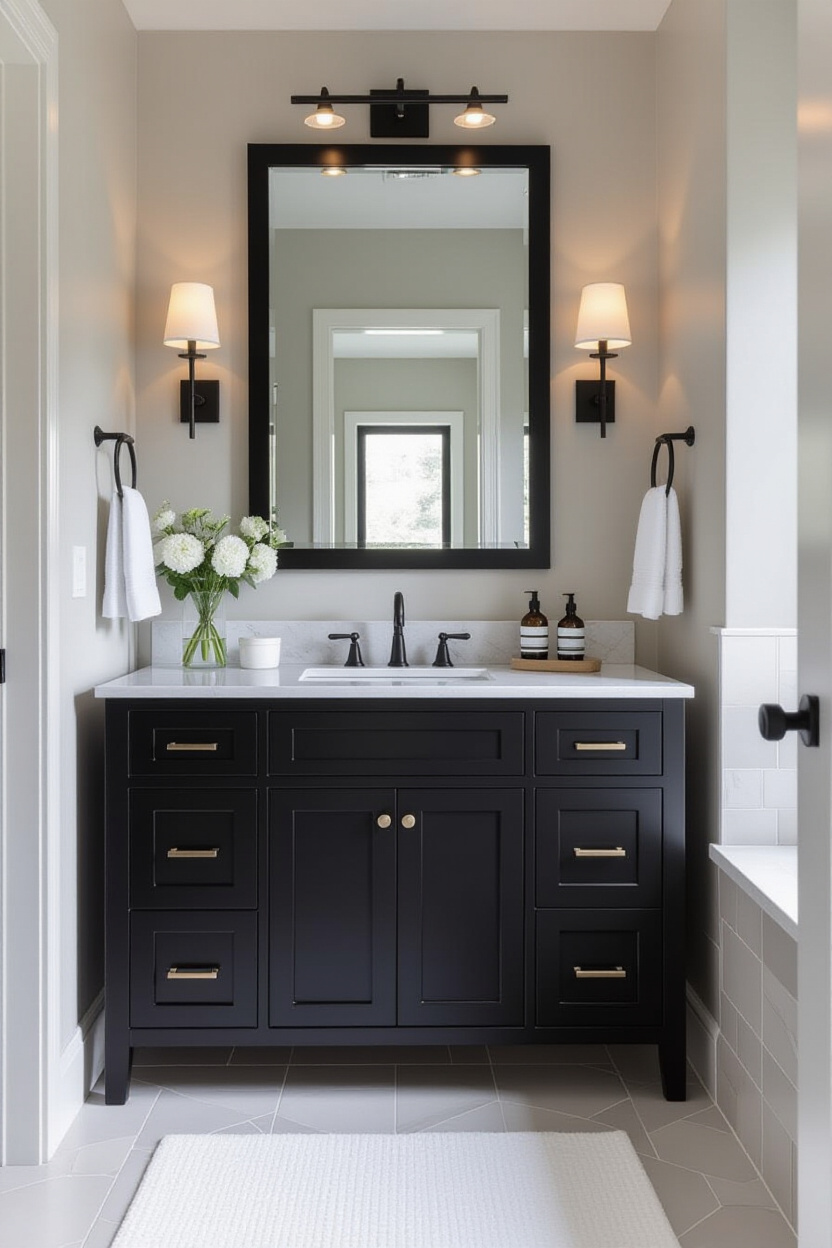 Bold & Beautiful: The Allure of Black Bathroom Vanity Mirrors