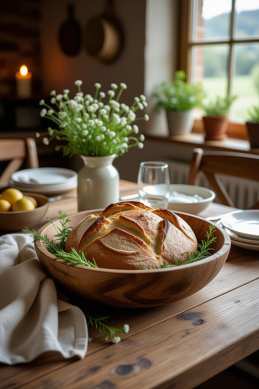 Bread Bowl Decor Centerpieces: A Touch of Farmhouse Style