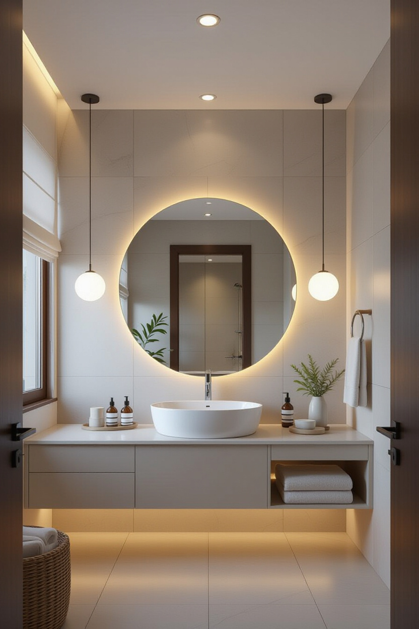 Circular Mirror Bathroom: Modern Updates for Your Space