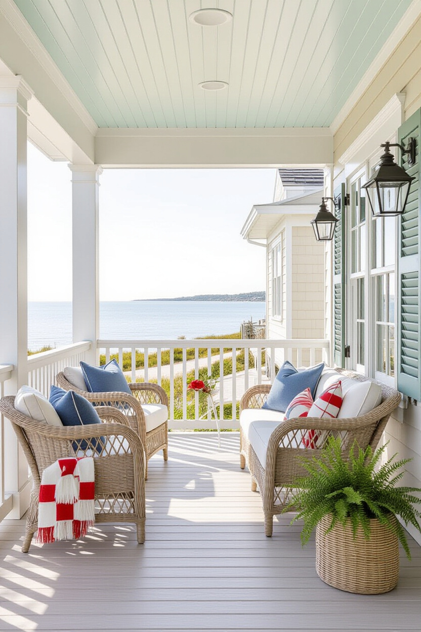 Coastal Spring Porch Decor: Breezy and Beautiful