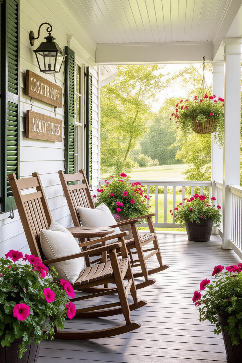Country Front Porch Ideas: Rustic Charm for Spring