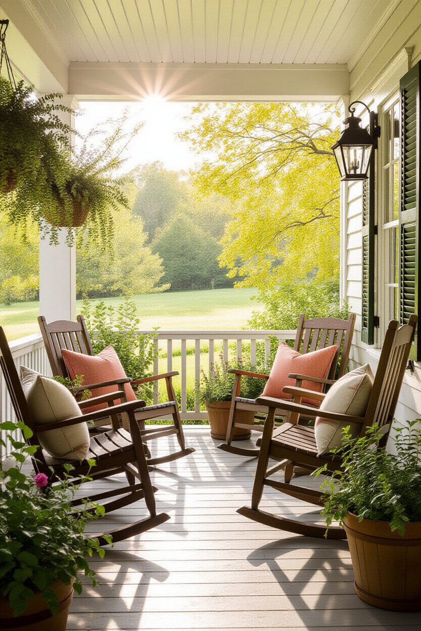 Country Style Spring Porch Decor Ideas