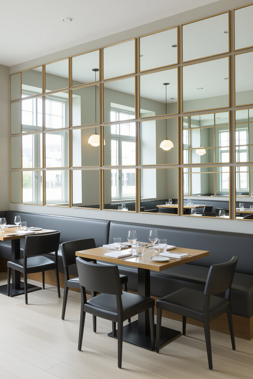 Create Order: Square Mirror Wall Decor for Structured Spaces