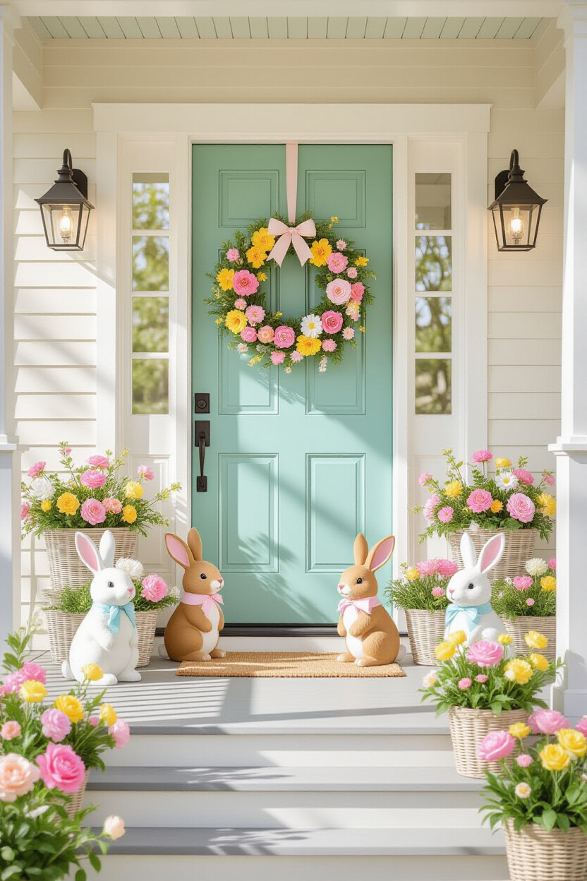 Cute Front Porch Ideas for an Easter Vibe