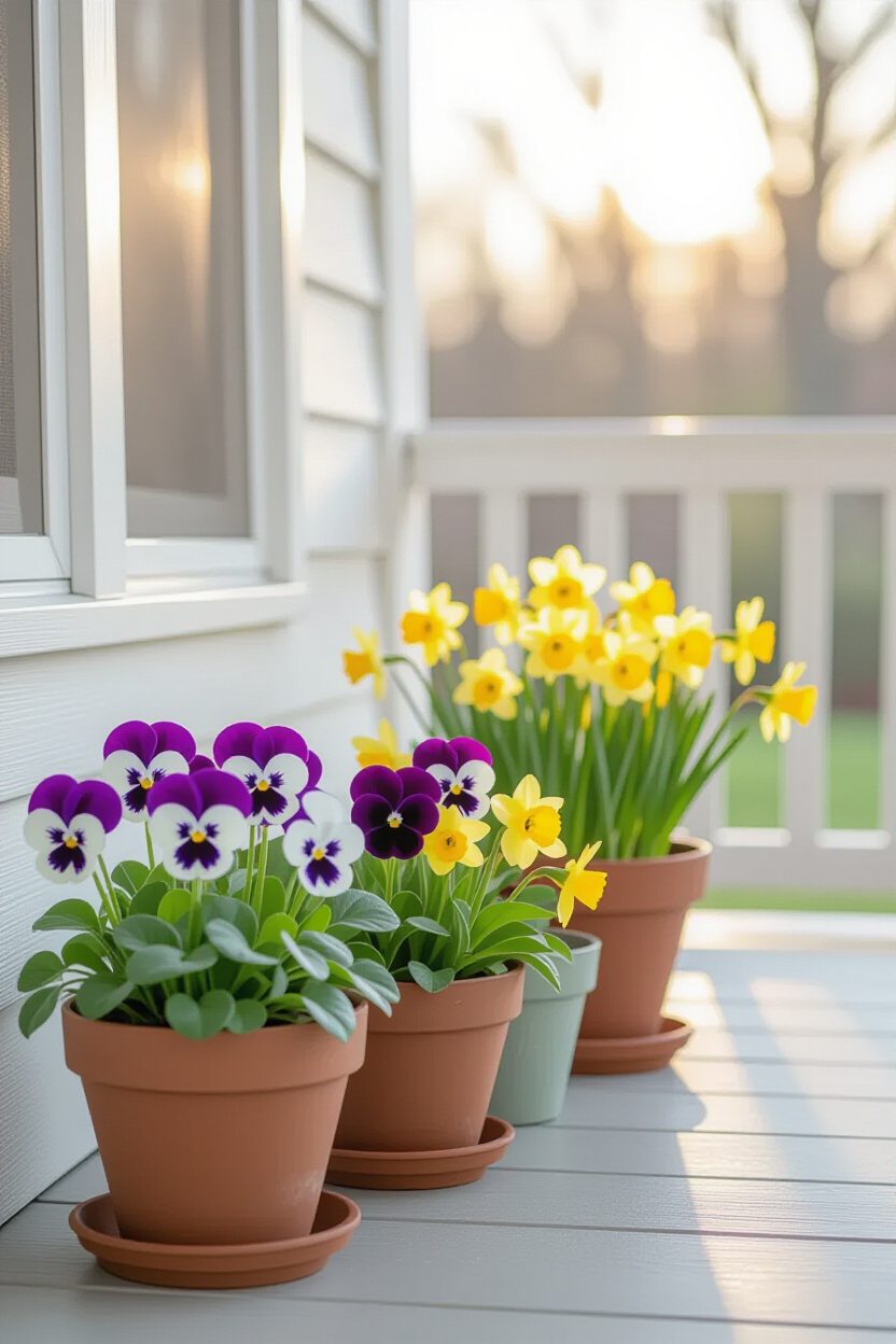 Early Spring Porch Pots: Easing into the Season