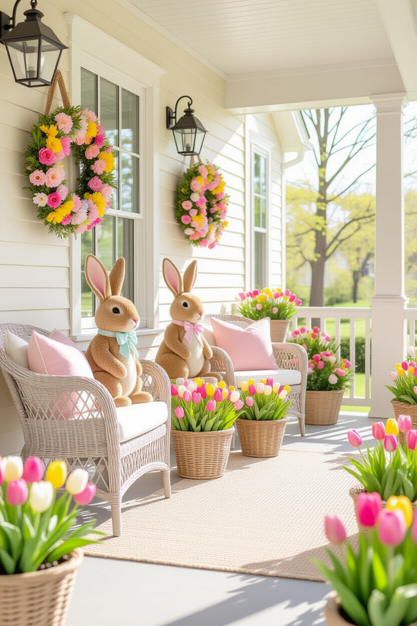 Easter Front Porch Decorations: A Festive Welcome