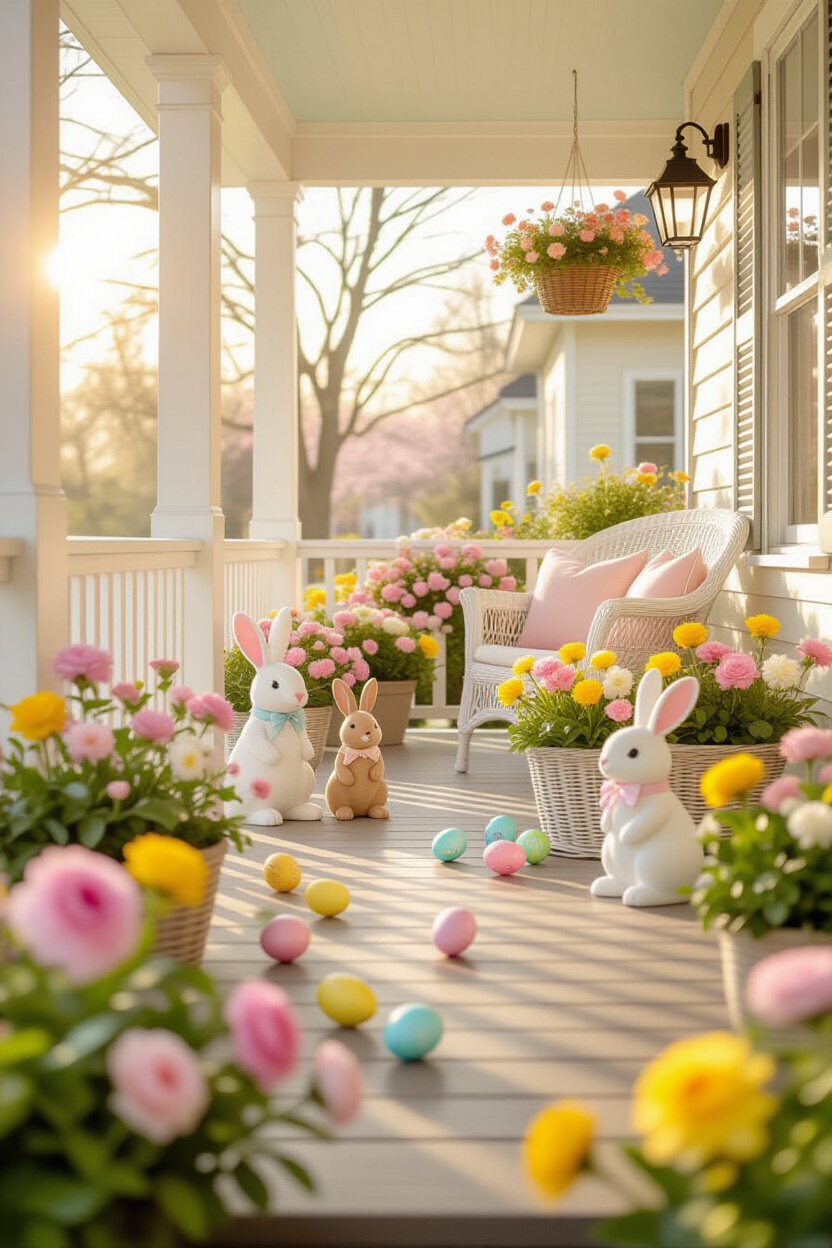 Easter Front Porch Decorations: Festive and Fun