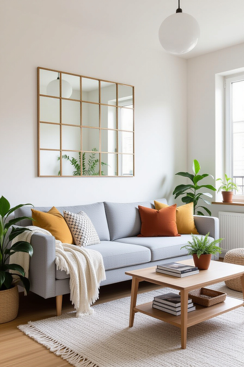 Easy DIY Mirror Wall Decor for Apartments