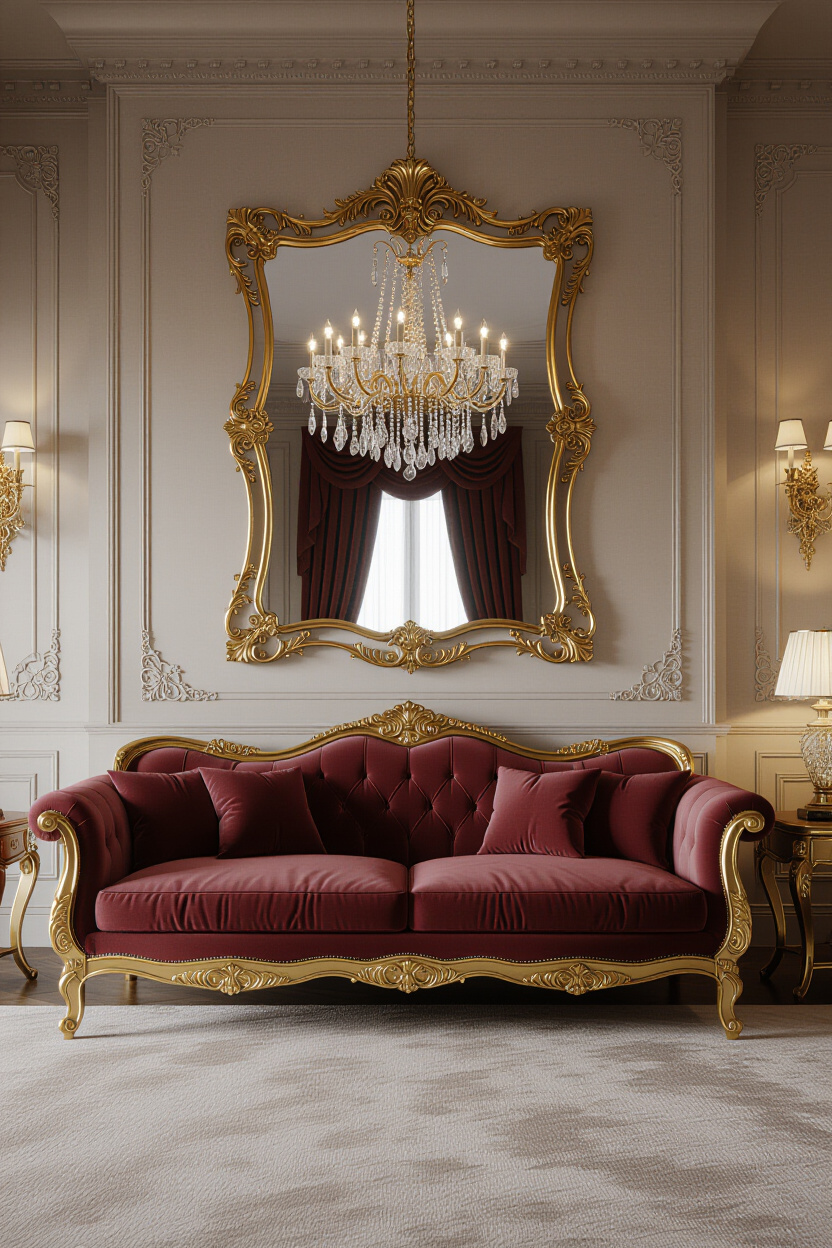 Elevate Your Home Aesthetic with Luxury Living-Room Mirrors