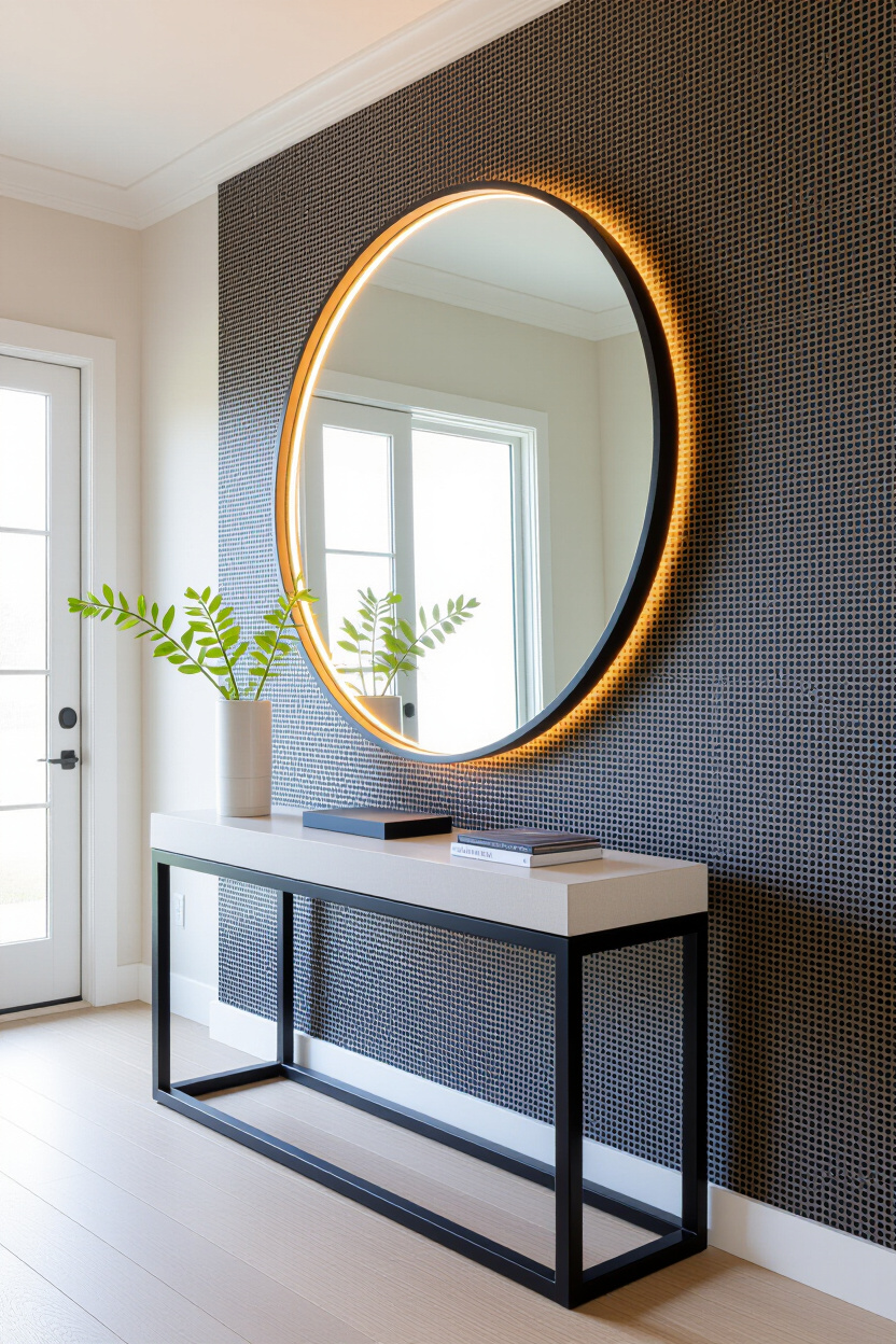 Embracing Curves: Round Mirror Wall Decor for a Modern Look