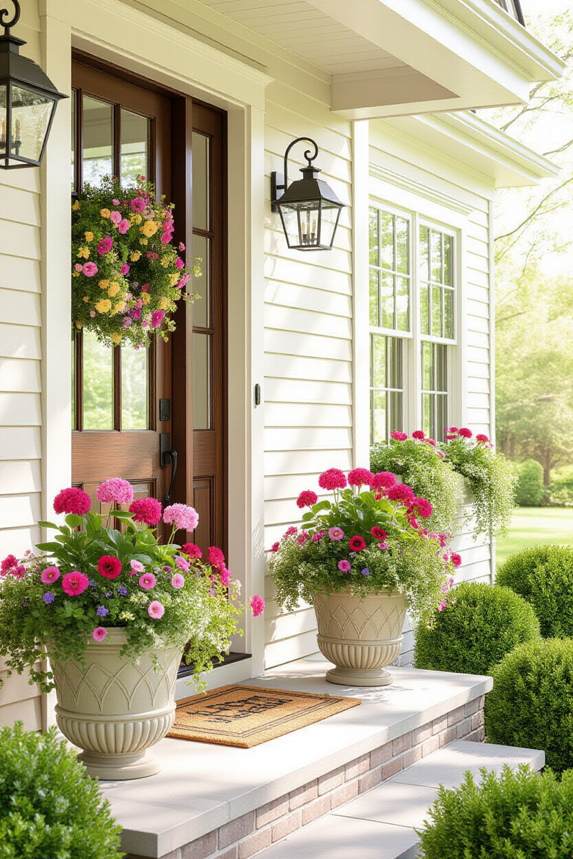 Enchanting Spring Flower Pots for a Welcoming Home