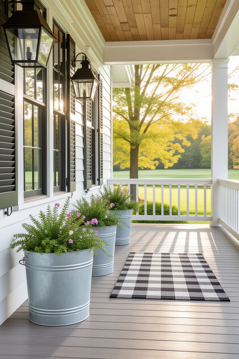 Farmhouse Style Spring Front Porch Decor