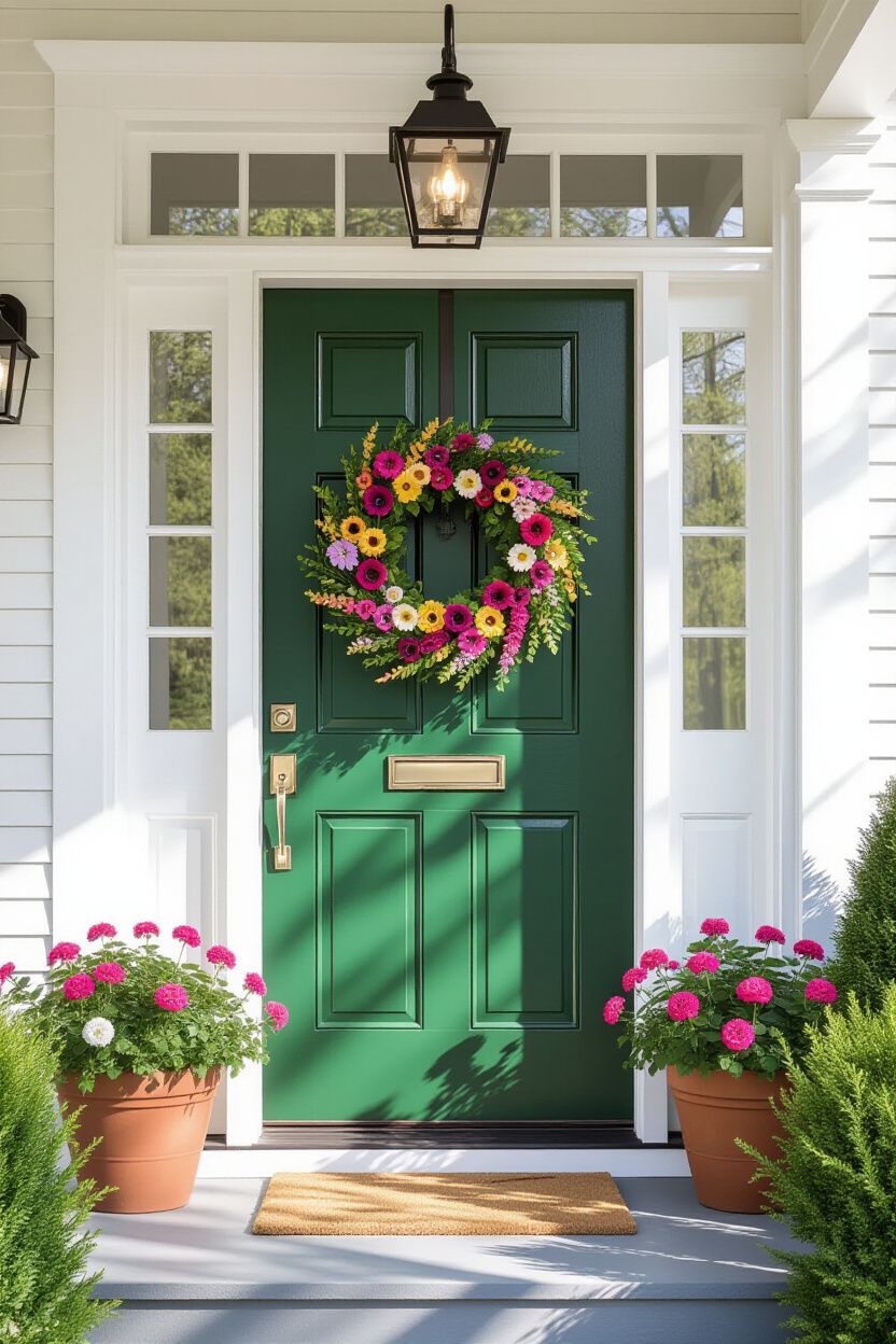 Front Door Spring Decor for a Welcoming Entryway