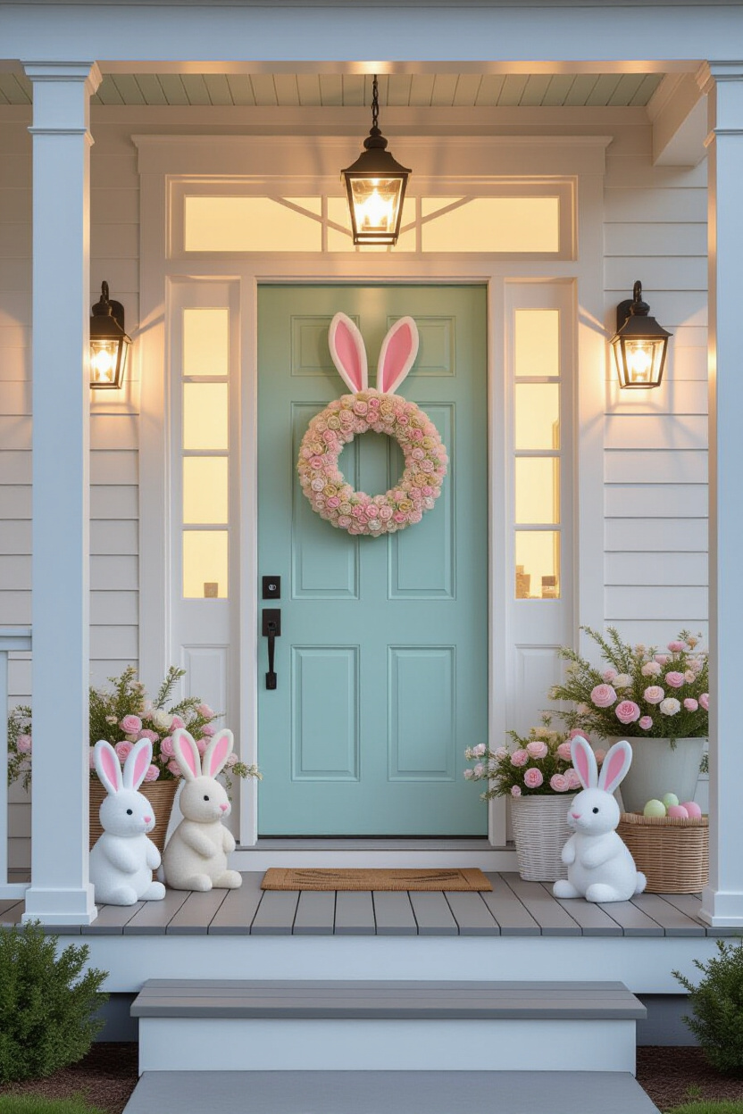 Front Porch Easter Decorations Ideas