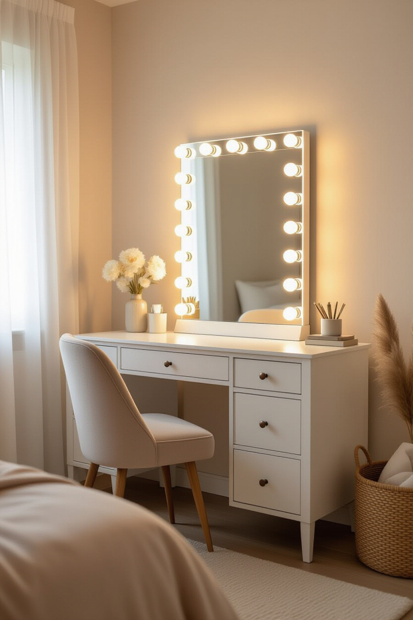 Glam Up Your Room: Vanity Mirrors with Lights for Bedrooms