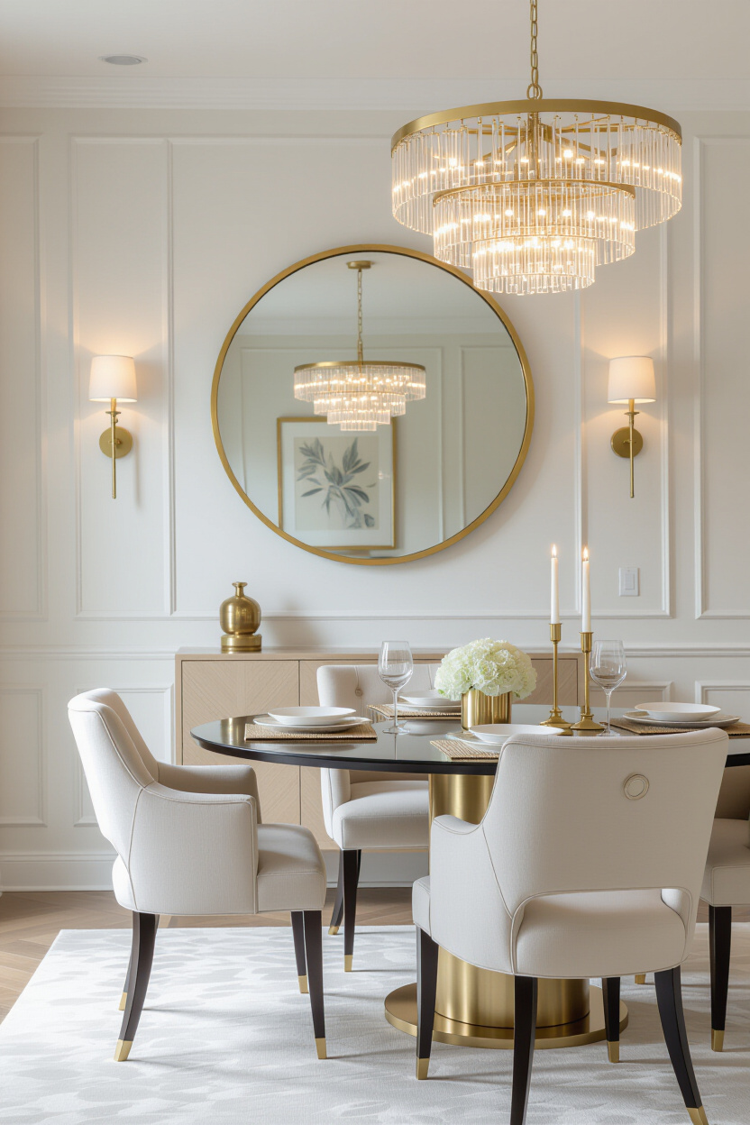 Gold Circle Mirror Wall Decor: Adding a Touch of Glamour