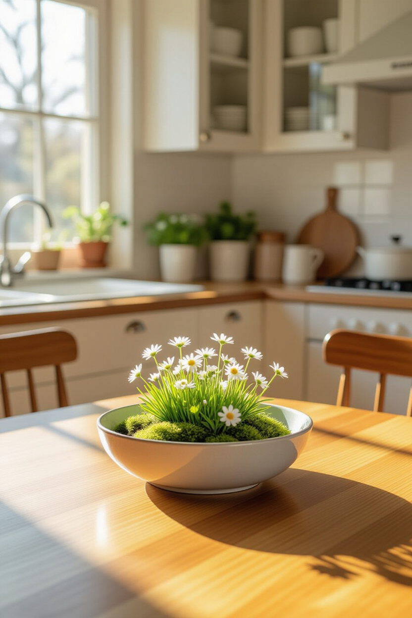 Kitchen Table Centerpiece Ideas: Everyday Spring Charm