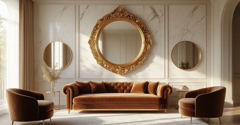 Get the Look: 23 Creative Living Room Mirror Designs