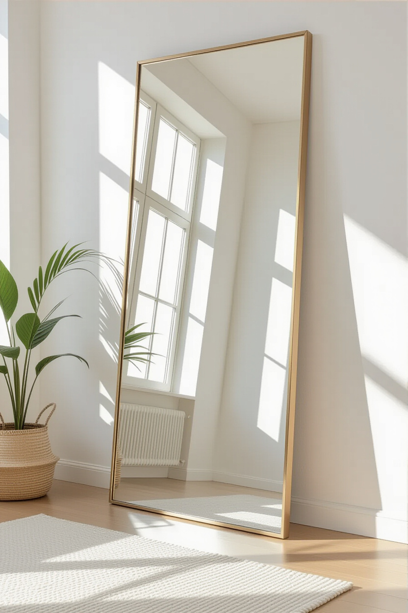 Maximizing Space with a Large Living Room Mirror