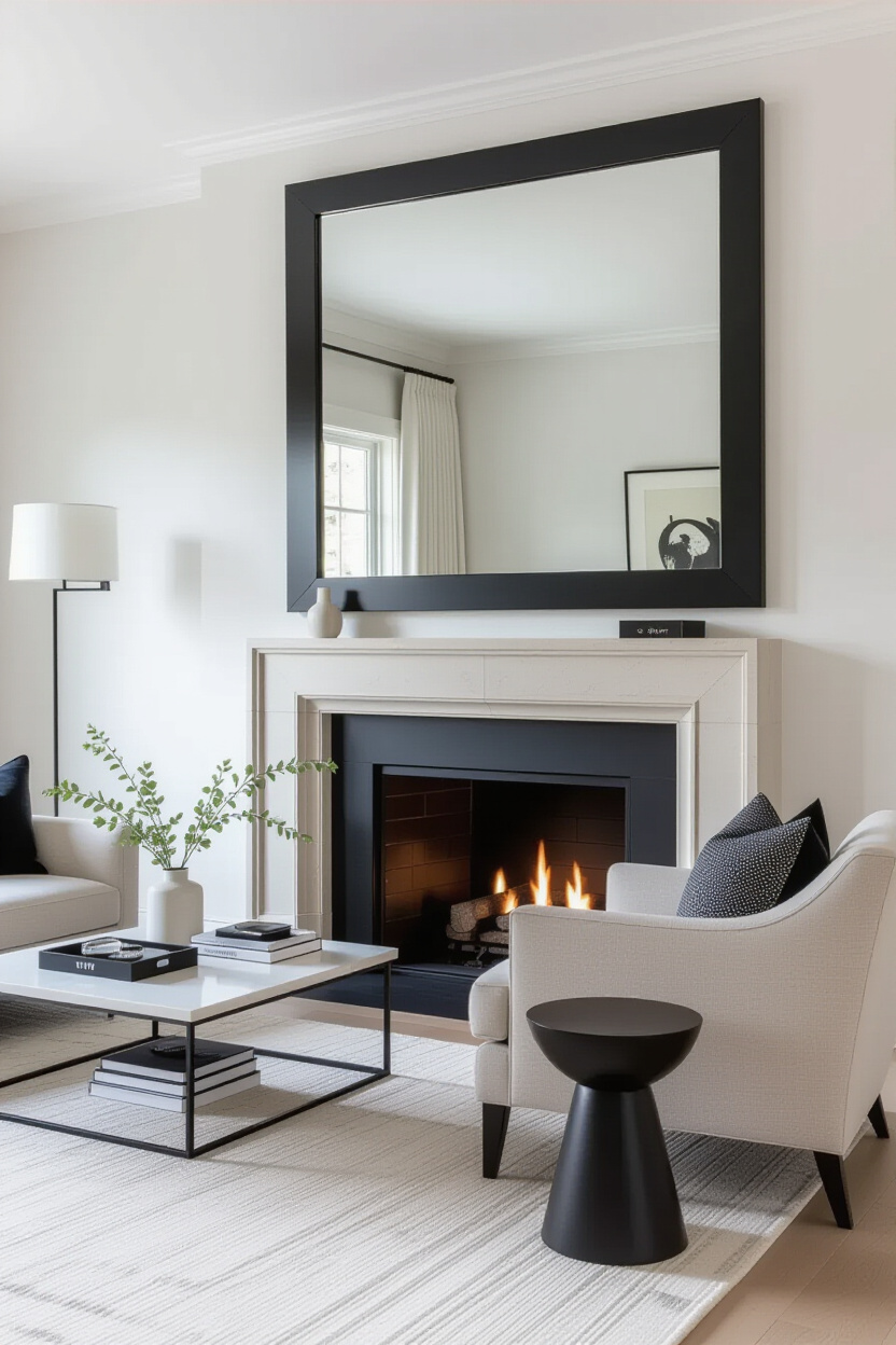 Mirror Decor Living Room Modern: Sleek Designs for a Contemporary Vibe