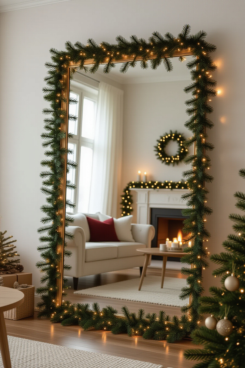 Mirror Garland: Festive Christmas Decorating Ideas for a Sparkling Look