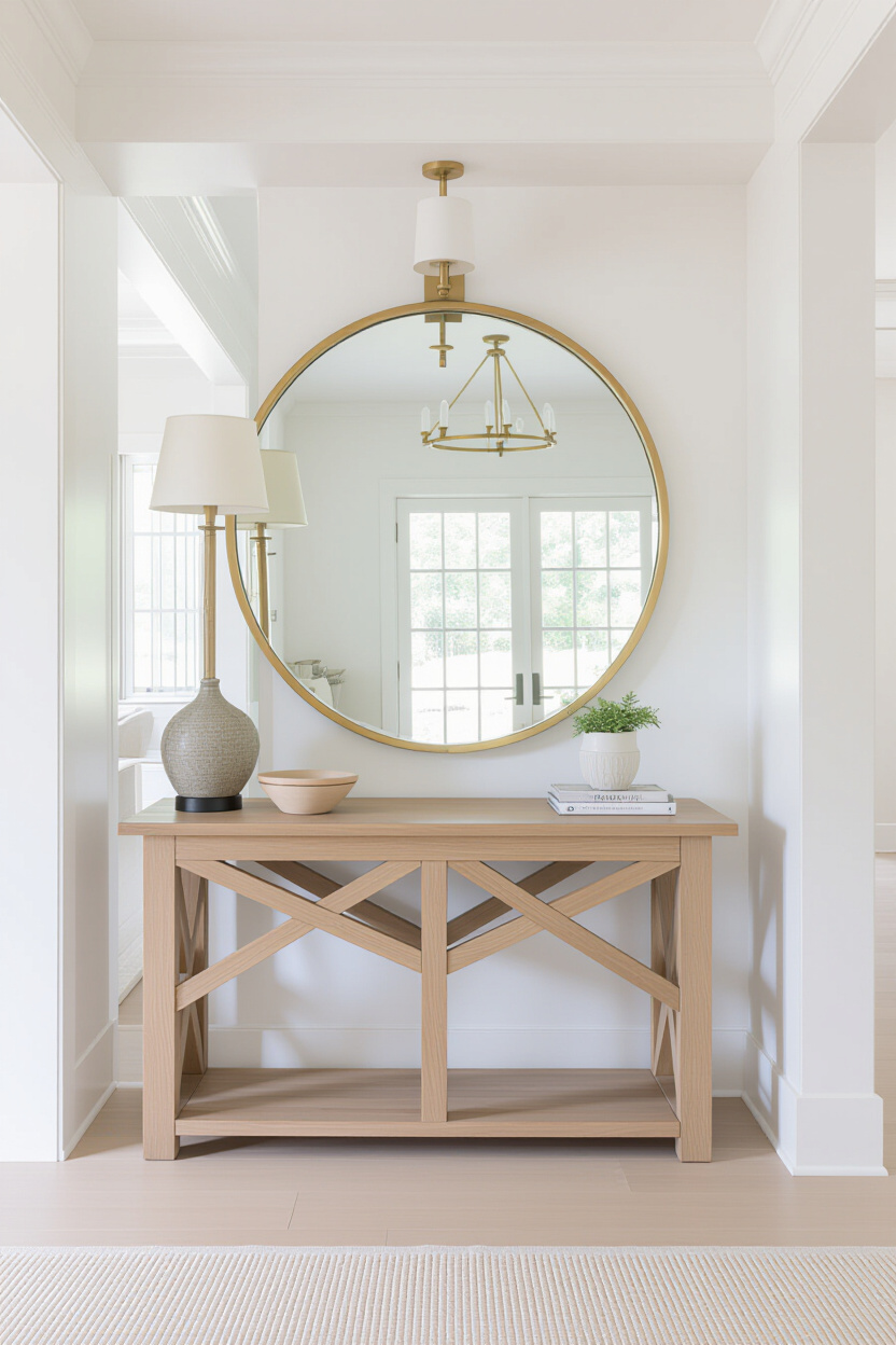 Mirror Placement in Living Room Near Entrances