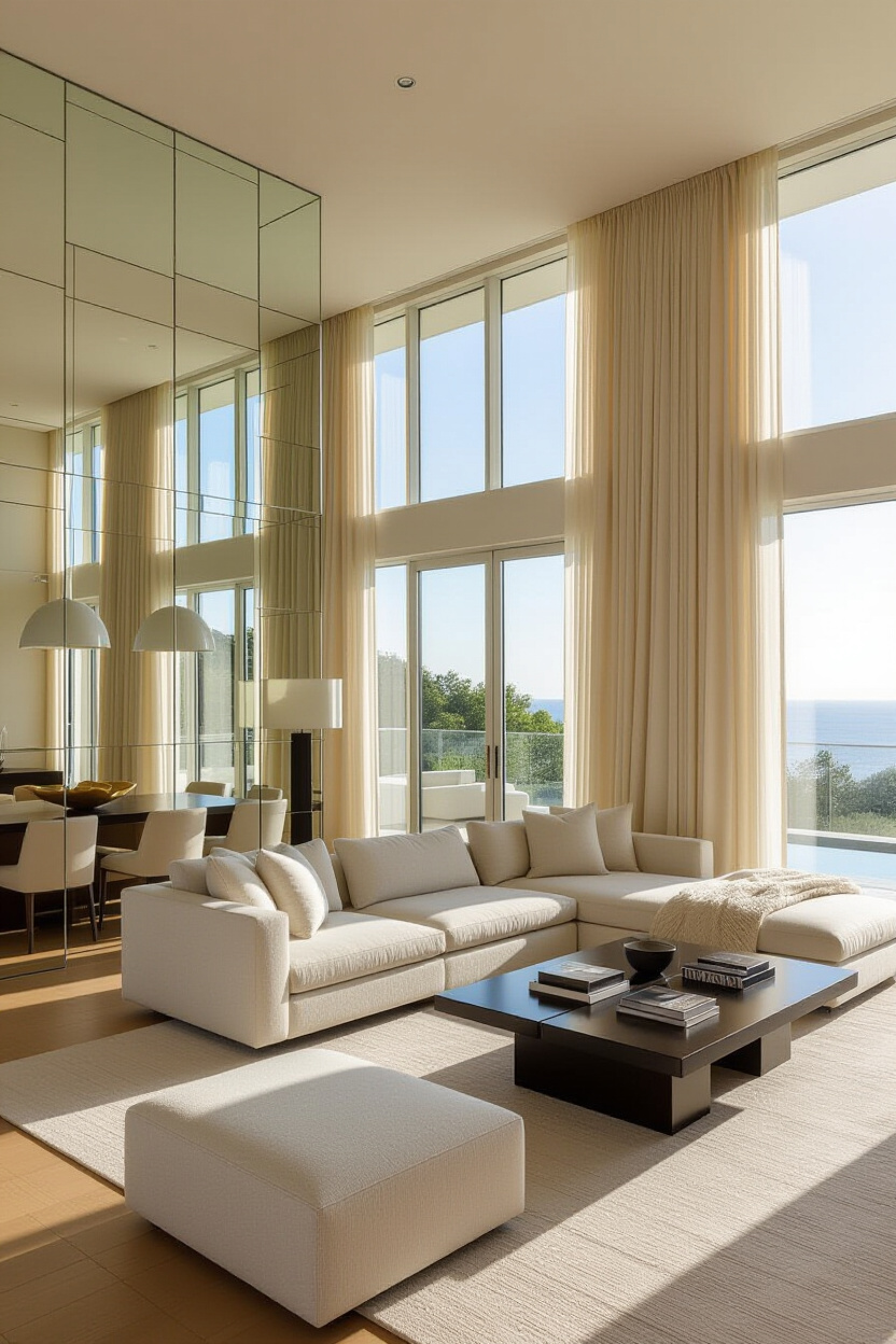 Modern Mirror Wall Decor Living Room Styles