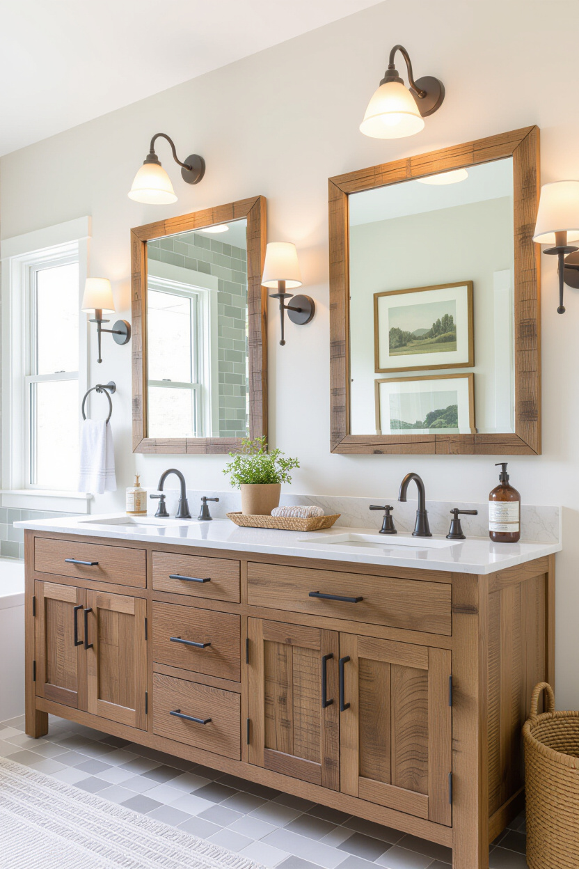 Rustic Bathroom Mirror Inspiration for Every Style