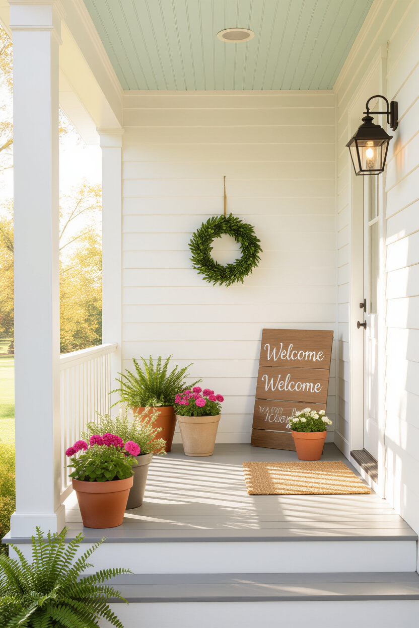 Simple Spring Porch Decor: Effortless Outdoor Charm