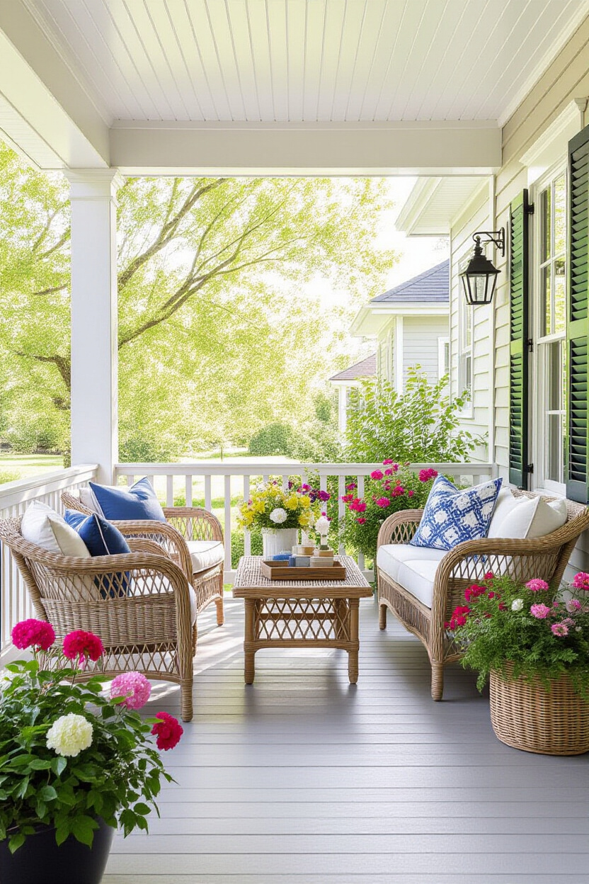 Simple Summer Front Porch Decor: Effortless Elegance