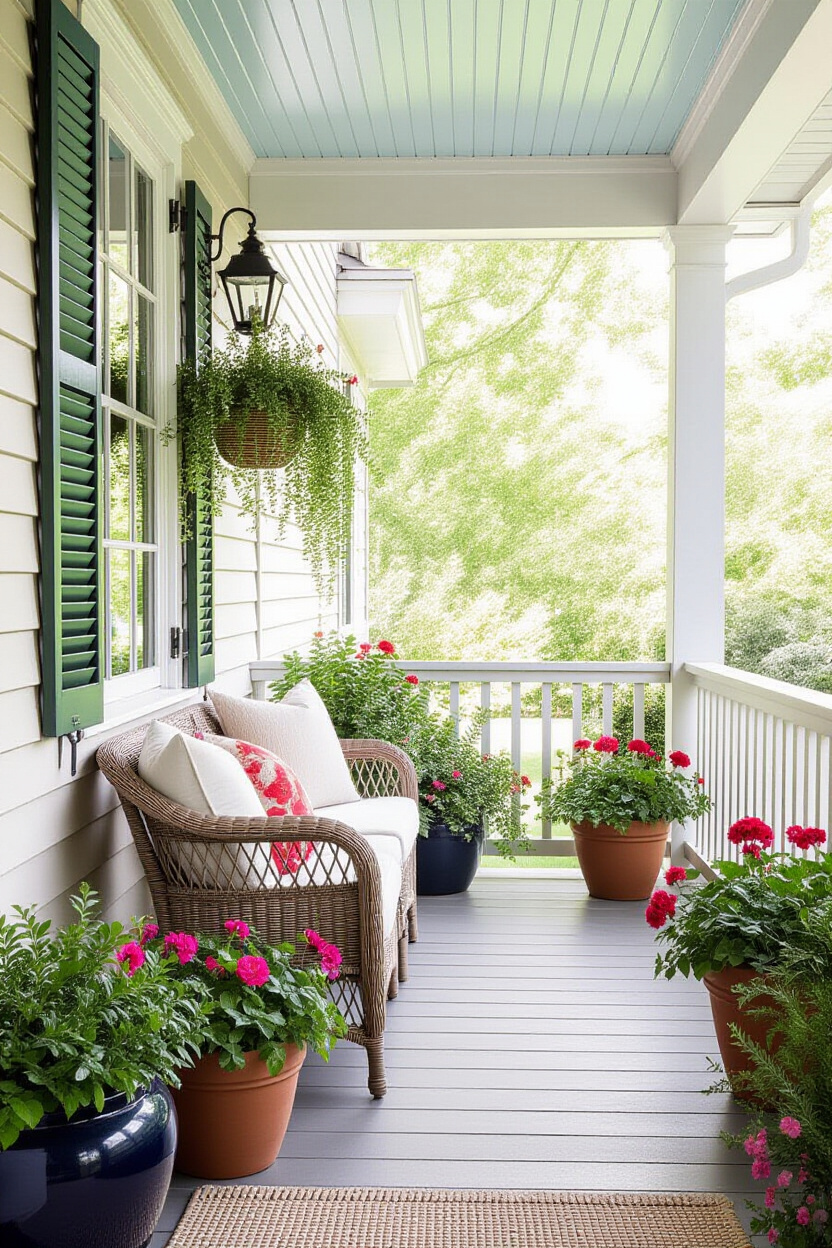 Small Front Porch Decorating Ideas: Maximizing Space with Planters