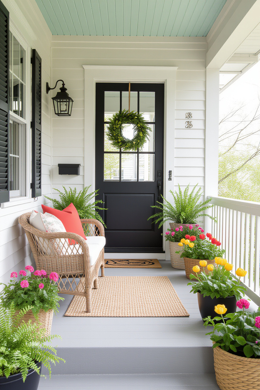 Small Front Porch Decorating Ideas on a Budget