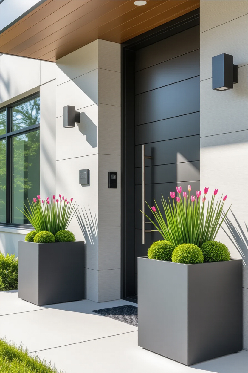 Spring Planters for Your Front Door Entrance: A Design Guide