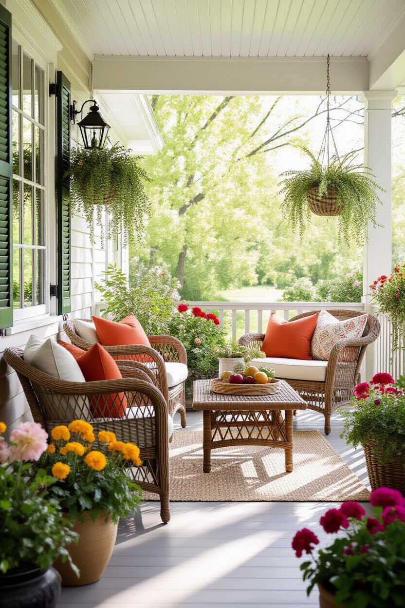 Spring Porch Decorating Ideas: A Complete Makeover