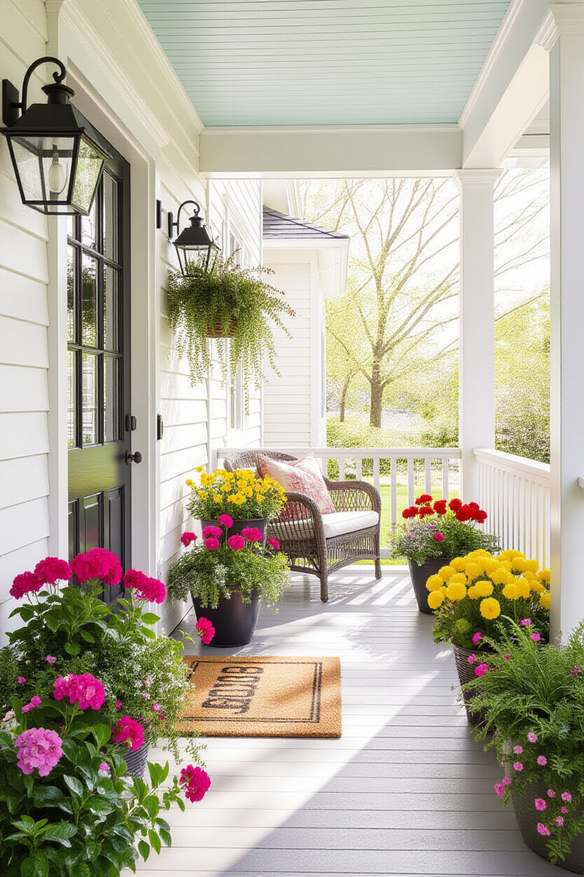 Spring Porch Decorating Ideas for a Welcoming Entryway