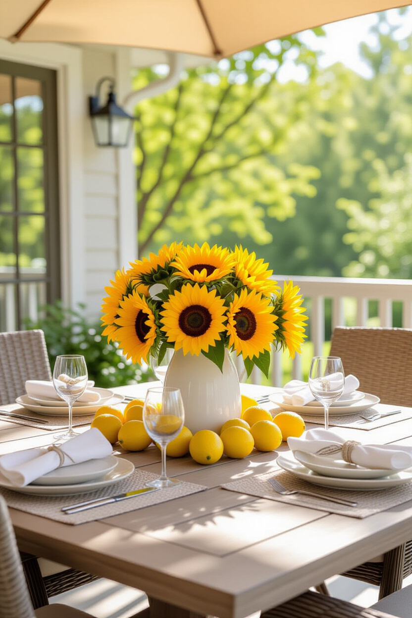 Summer Dining Table Decor: Sunshine for Your Space
