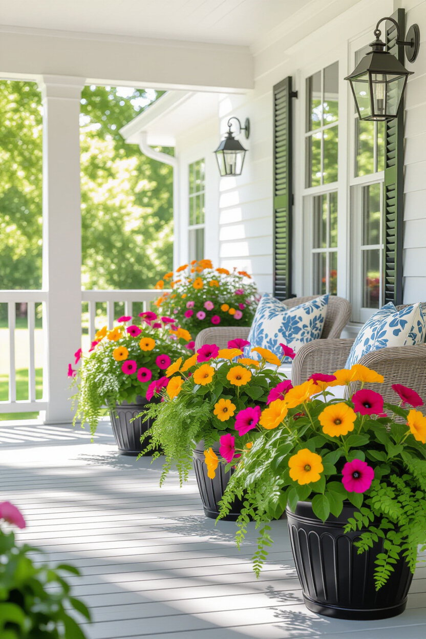 Summer Planter Ideas Full Sun: Thriving Blooms for Your Porch