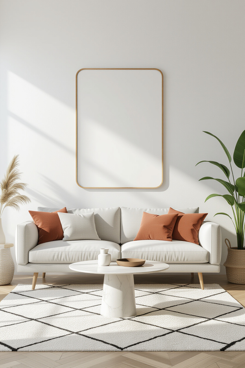 The Allure of Modern Living-Room Mirrors: Sleek and Sophisticated
