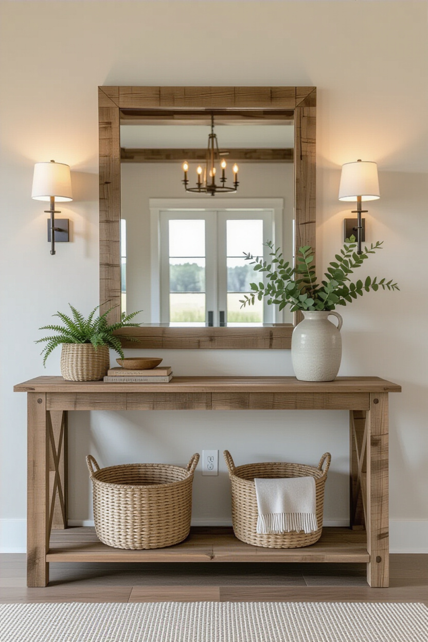 The Versatility of Rustic Wood Framed Mirrors
