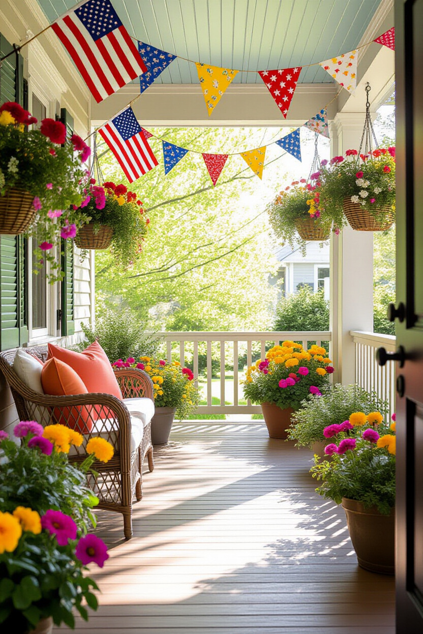 Vibrant Spring Porch Decor Outdoor Decorations